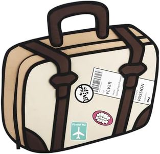 Original 2D Cool Cartoon Tote Bag (Travel Fever) - Fun Novelty Pop Art Aesthetic, Cute Bags for Women, Men in Travel, Campus and Work
