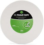 iCraft 5610 3D Foam Tape Jumbo Rolls, White