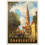 Charleston, South Carolina: St Philip's Church, Vintage Poster - Premium 1000 Piece Jigsaw Puzzle for Adults