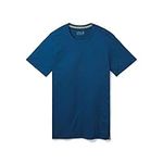 Smartwool Outdoor Athletic Fit Shirt - Men's Merino Sport 150 Tee Alpine Blue S