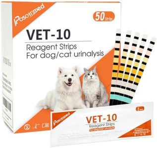 Posotrimed Pet Urine Test Strips for Dogs & Cats, 10-Parameter 50ct