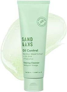 Sand & Sky Oil Control Clearing Cleanser - Gentle Daily Face Wash for Oily Acne Prone Sensitive Skin | Removes Makeup, Unclogs Pores, Soothes Inflammation | With Salicylic Acid, AHAs, Prebiotics