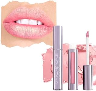 Runway Rogue Pearl Glam Long Wear Shimmer Liquid Lipstick, Metallic Light-Pink Lipstick with Gold and Rose Shimmer, ‘Go See’
