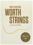 Worth Strings, Low-G ukulele strings, brown fluorocarbon, for concert / soprano ukuleles