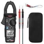 THEMISTO TH-M90 Auto Range, Ac/Dc Current, True Rms Digital Clamp Meter (600A,6000 Counts), Black