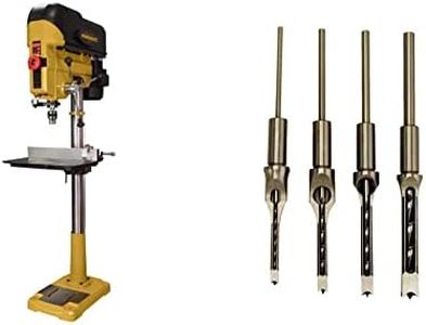 Powermatic PM2800B, 18-Inch Drill Press, 1 HP, 1Ph 115/230V (1792800B) & 1791096 Premium Mortise Chisel & Bits (Set of 4)