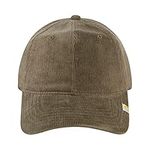 Concept One Women's C & C California Cap, Corduroy Cotton Baseball Hat with Curved Brim, Olive, One Size