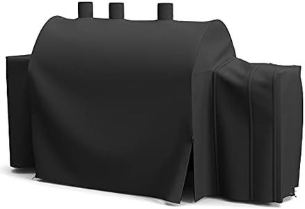 SHINESTAR 8080 Grill Cover for Char-Griller 5050, 5650, 93560 Grill, Heavy Duty Waterproof BBQ Smoker Cover with Special Zipper Design