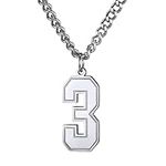 KeyStyle Number 3 Necklace Charm Pe