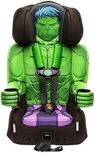 KidsEmbrace Marvel Hulk 2-in-1 Forward-Facing Booster Car Seat LATCH | 5-Point Harness Booster 22-65lbs converts to Belt-Positioning Booster 40-100lbs | Adjustable