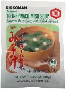 Kikkoman Instant Miso Spinach Soup, 1.05-Ounce Units (Pack of 12)