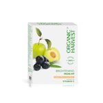 Organic Harvest Brightening Facial Kit: Kakadu Plum & Acai Berry | Pack of 5 Sachets | Facial Kit for Glowing Skin | 100% American Certified Organic, Sulphate & Paraben Free -40gm