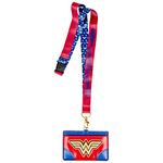 MONOGRAM DC Comics Wonder Woman Symbol ID Card Holder Lanyard, Regular