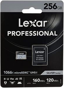 Lexar Professional 1066x microSDHC/SDXC SDMI Card, 256 GB Capacity