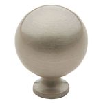 Baldwin 4961150 Round Cabinet Knob, Satin Nickel