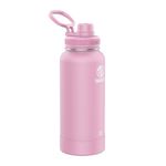 Takeya Actives 32 oz Vacuum Insulated Stainless Steel Water Bottle with Spout Lid, Premium Quality, Pink Lavender