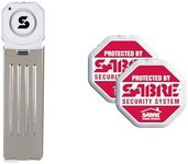 SABRE 120 dB Wedge Door Stop Security Alarm, Extremely Loud Wireless Alarm Siren Audible Up to 1,500 Ft., Non-Skid Pad, Compact Alarm Great for Home, Travel, Apartment or Dorm