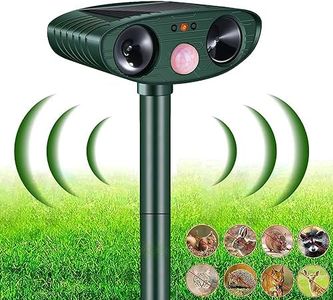 Répulsif Chat Ultrason, Repulsif Chat Solair & Repulsif Chat Exterieur Étanche, Répulsif Ultrason Anti Rongeurs avec Détecteur de Mouvement