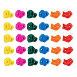 30Pcs Tree Rock Climbing Holds for Kids, Rock Wall Holds Climbing Rock Wall Grip for Indoor and Outdoor Warrior Obstacle Course Training Playground Mounting Hardware