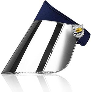 WAYCOM Sun Cap, Sun Visor Hat Dark Blue & Silver - UV Protection Hat -Premium UPF 50+ Hats for Hiking, Golf, Tennis, Outdoors (Dark Blue & Silver)