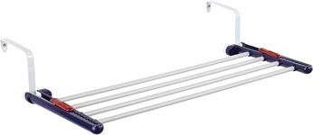 Leifheit Quartett 20 Radiator Airer, Over Door Drying Rack for Indoor and Outdoor Use, Clothes Airer for Radiators and Balconies, 55 x 25 cm Leifheit Airer