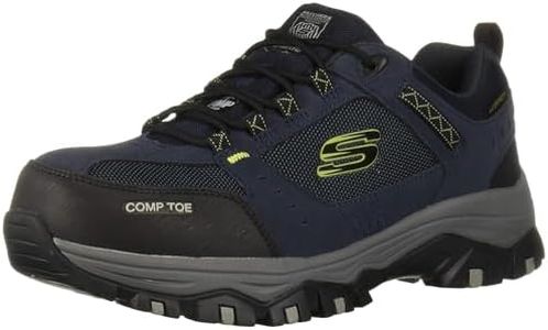 Skechers Men's Greetah Construction Shoe, Navy, 11 US