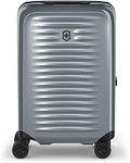 Victorinox Swiss Designed Suitcase, Airox Frequent Flyer Hardside Carry-on Bag, Cabin Luggage, 33 litres, Silver, 612502 | Trolley Travel Bag