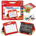 Faber-Castell Do-Art 3-in-1 Travel Easel - 30 Piece Tabletop Easel for Kids with Art Supplies, Multicolor