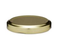 Metal Lug Cap 63 mm Lid for Glass Storage Jars and bottles (brand peerul) (4, Gold)