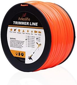 Anleolife 3-Pound Commercial Square .095-Inch-by-780-ft String Trimmer Line in Spool, with Bonus Line Cutter, Orange