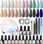 Gel Nail Polish Kit with 36W LED U 