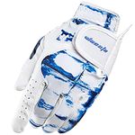 wosofe Golf Glove for Men's Left Hand White Soft Leather Breathable Professional Golf Hand Wear