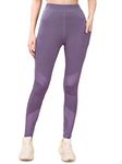 Mehrang Stretchable Gym Pants for Women & Tights for Women Workout with Mesh Insert & Side Pockets (3XL, LAVENDER)