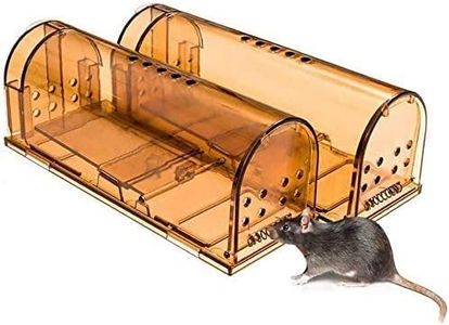 Humane Mouse Trap, Live Mice Trap, Reusable Indoor and Outside Mouse Traps, Kids/Pets Safe, Easy to Set, 2 Pack