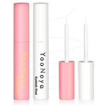 YOONOYA Eyelash Glue 2PCS (2 * 8ml) Super Strong Hold, For Sensitive Skin Glue,White Eyelash Glue Waterproof Lash Glue Strip Lash Cluster Adhesive 2 * 0.28oz 16ml