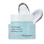 The Face Shop The Therapy Vegan Moisture Blending Cream | 2-in-1 Gel & Cream Vegan Intense Hydrating Face Moisturizer | Eco-Friendly face cream, Made in Korea