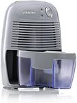 Schallen 500ml Mini Portable Compact Air Dehumidifier for Damp, Mould, Moisture in Home, Kitchen, Bedroom, Caravan, Office, Garage, Bathroom, Basement (Grey)