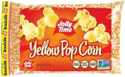 Jolly Time Unpopped Popcorn Kernels, Gourmet Popping Corn for Air Popper Machine or Stovetop, Non-GMO (Yellow Pop Corn, 2 Pound (Pack of 4))