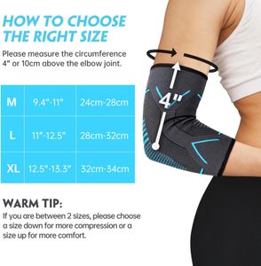 Molsdon Elbow Support Sleeves 2-Pack – Compression Brace for Pain Relief