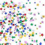 Giftota Rainbow Star Confetti, Colorful Table Star Confetti, 30g Star Glitter Sequin Scatter for Birthday Wedding Party Arts & Crafts Decorations (Rainbow)