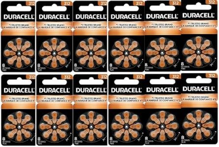 Duracell Hearing Aid Batteries Size 312 Pack 96 Batteries