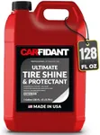 Carfidant Ultimate Tire Shine Gallon - Natural Shine - Tire Dressing and Rubber Protectant - Dark, Wet Look with No Grease and No Sling