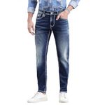 ROOKIES Med Blue 5 Pocket Low-Rise Ankle Length Jeans (RJ5193-30)