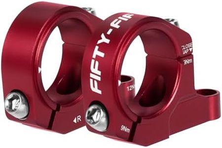 FIFTY-FIFTY Direct Mount Mountain Bike Stem, Fit for 31.8mm Handlebar Clamp, MTB Stem for All Mountain, Downhill, Enduro, Freeride (Red, 30mm)