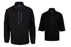 Ram Golf 2-in-1 Waterproof Rain Jacket with Zip Off Sleeves, Black, 3XL