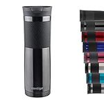 Contigo Byron Snapseal Travel Stainless Steel Thermal vacuum flask, leakproof tumbler, coffee mug with BPA free Easy-Clean Lid, 590 ml, Black