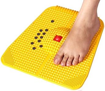 Cool Buddyzz Acupressure magnetic pyramidal foot power mat therapy for stress and pain relief blood circulation Useful Heel Knee Leg Sciatica massager Yellow