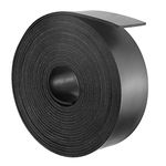 Neoprene Rubber Sheet Neoprene Rubber Strips 25mm(W) x1.5mm(T) x3m(L) Solid Rubber Rolls for DIY Gaskets, Crafts, Pads, Flooring Protection, Supports, Leveling, Anti-Vibration, Anti-Slip