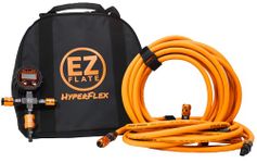 4 tire Inflation Deflation System, Heavy Duty, Air Down Tire Deflators, Truck or Car Tires, UTV, Side By Side Tires, Fast Inflation, Auto Equalize, Quick Connect Air Chucks (Hyperflex Hose System)