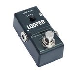 Rowin Tiny Looper Guitar Pedal with USB Cable 10 Minutes Recording Loop Staion Unlimited Overdubs for Electric Guitar Bass (LN-332)